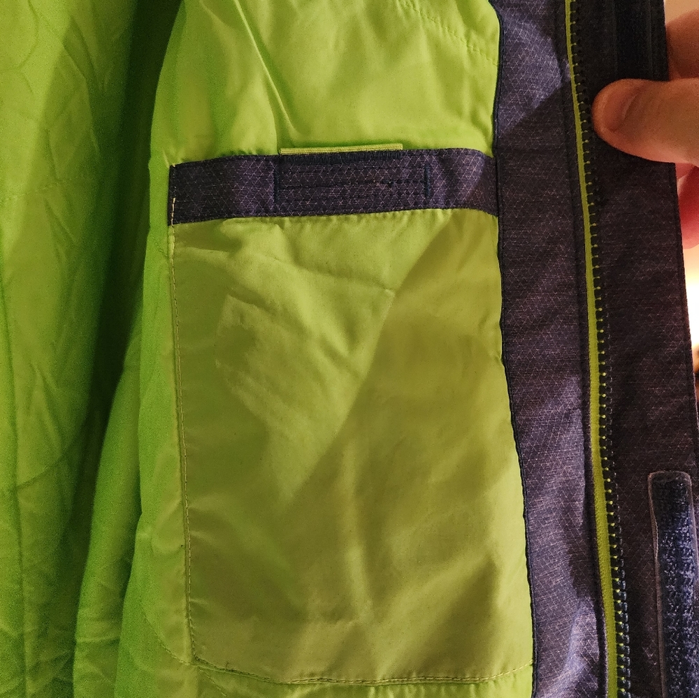 Northface Winter Jacket Large Denim Blue/Green Ge… - image 4